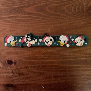 DISNEY CHRISTMAS GREEN HOLIDAY SLAP BRACELET